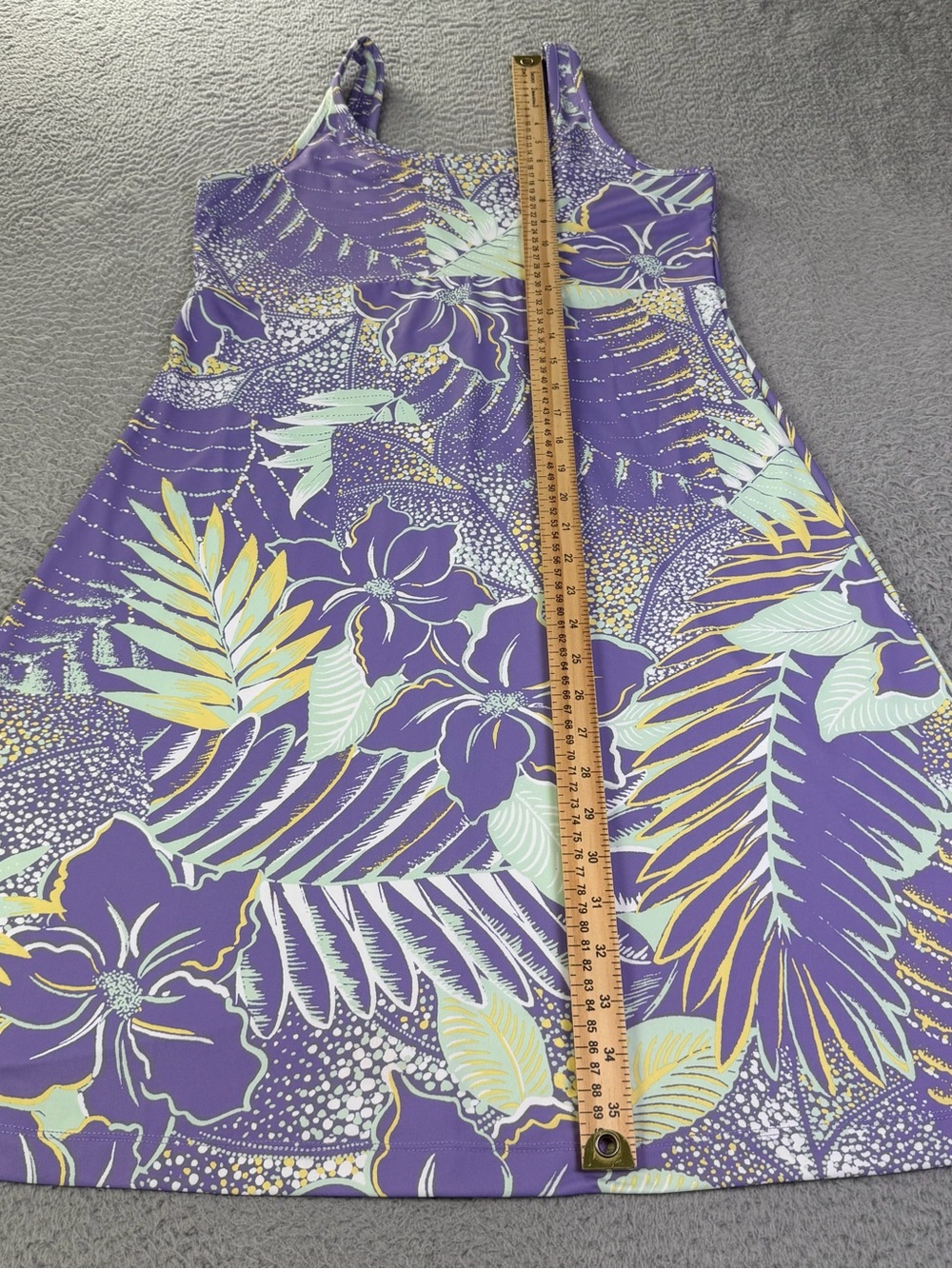 Columbia PFG Freezer III Dress Womens Medium Purple Tropical Sleeveless Outdoors - Picture 6 of 9